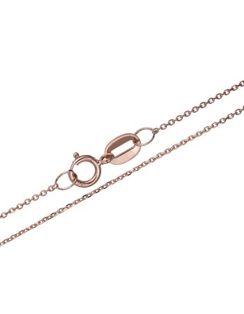 Κομψή αλυσίδα λαιμού από ροζ gold 14Κ D054617 D054617