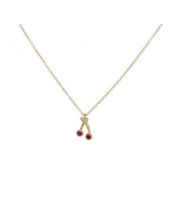 Γυναικείο κολιέ από χρυσό 9Κ cherries D040426 D040426