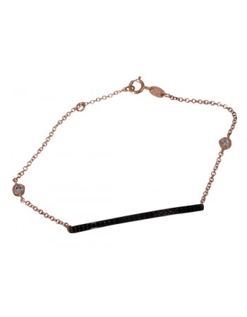 Ροζ gold Κ14 βραχιόλι D017483 D017483