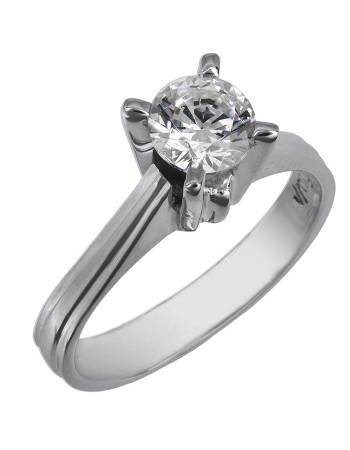 Λευκόχρυσο μονόπετρο με πέτρα Topaz Κ14 D025743 D025743