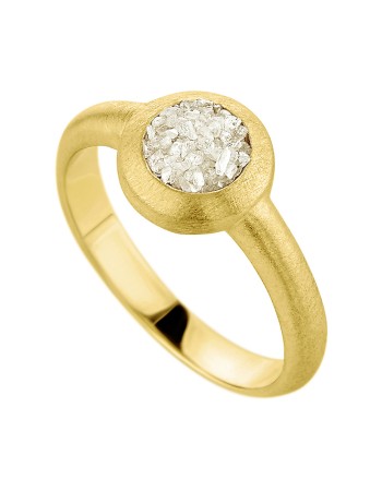 Honor Ring Circle Small natural diamonds SDP8YW SDR8YW