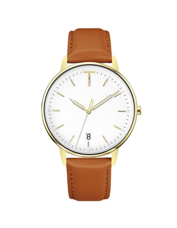 Γυναικείο ρολόι Tylor Deco Heart Brown Leather Strap TLAD003 TLAD003