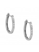 Σκουλαρίκια κρίκοι σε λευκόχρυσο 14K D010927 D010927