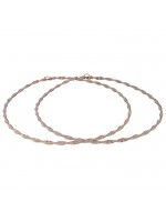 Επίχρυσα ροζ στέφανα γάμου 925 με πέτρες Swarovski D036645 D036645