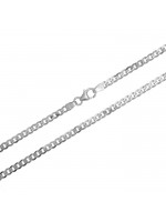 Ανδρική λευκόχρυση αλυσίδα λαιμού 14Κ gourmet D040157 D040157