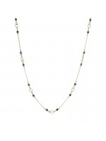 Γυναικείο κολιέ από χρυσό 9Κ Lapis Lazuli D046260 D046260