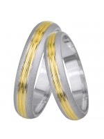 Δίχρωμη βέρα 9Κ D9BRS0190 D9BRS0190