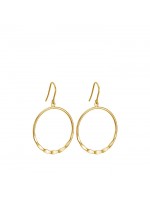 Σκουλαρίκια επίχρυσα Vogue 925 Wavy Circles 1810201 1810201