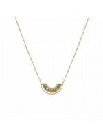 Γυναικείο κολιέ ασημένιο 925 Honor Half Moon Color Pendant 40092058 40092058