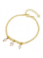 Γυναικείο επίχρυσο βραχιόλι Vogue 925 Happy Pearls 6715341 6715341
