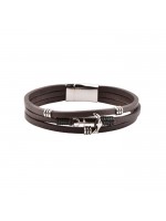 Βραχιόλι ανδρικό US POLO ASSN Silver Anchor JW9092BR JW9092BR