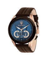 Ανδρικό ρολόι Maserati Traguardo Brown Leather R8871612024