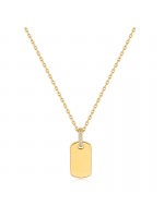 Γυναικείο επίχρυσο κολιέ Ania Haie 925 Glam Tag Pendant N037-02G N037-02G