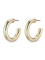 Γυναικεία επίχρυσα σκουλαρίκια Pilgrim Chunky Hoop Maddie 281942033 281942033