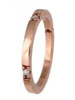 Ροζ gold γυναικεία βέρα Κ18 D017361 D017361
