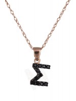 Ροζ gold μονόγραμμα Σ D017966 D017966