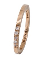 Ροζ gold δαχτυλίδι Κ18 με μπριγιάν D021396 D021396