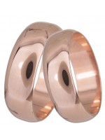 Κλασσικές ροζ gold βέρες 14 Καρατίων D023405 D023405