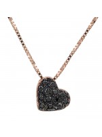 Γυναικείο κολιέ από ροζ gold καρδούλα 18Κ D027527 D027527
