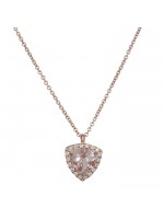 Κολιέ ροζ gold 18Κ με πέτρα morganite D031441 D031441