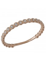 Δαχτυλίδι ροζ gold σειρέ14Κ με ζιργκόν D031796 D031796