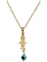 Χρυσή αλυσίδα με μενταγιόν αγοράκι 14K D002430 D002430