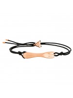 Βραχιόλι με μοτίφ Rose gold Fork by Akis Petretzikis BB96P BB96P