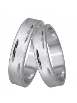 Βέρα λευκόχρυση 18Κ D18BRS0193 D18BRS0193