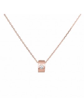 Γυναικείο κολιέ 14Κ ροζ gold με ζιργκόν 033449 D033449