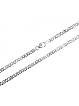 Ανδρική λευκόχρυση αλυσίδα λαιμού 14Κ gourmet D040157 D040157
