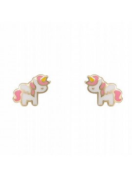 Παιδικά χρυσά σκουλαρίκια 14Κ unicorn D043333 D043333