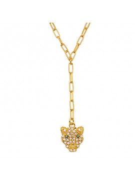 Κολιέ γραβάτα γυναικείο Vogue Gold Tiger από ασήμι 925 3410401 3410401