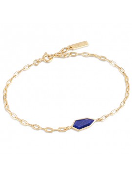 Επίχρυσο γυναικείο βραχιόλι Ania Haie 925 Lapis Emblem B042-01G-L B042-01G-L