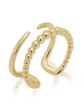 Επίχρυσο γυναικείο δαχτυλίδι 925 JCOU The Dots διπλό JW900G0-03 JW900G0-03