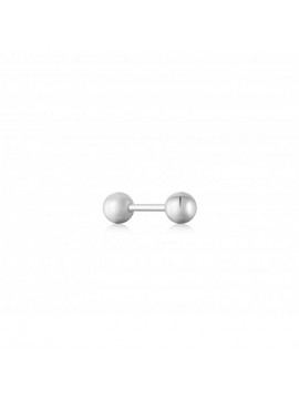 Γυναικείο ασημένιο σκουλαρίκι 925 Mini Sphere Barbell E035-01H E035-01H