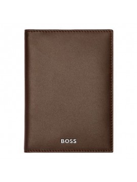 Ανδρική δερμάτινη καρτοθήκη πορτοφόλι Hugo Boss Smooth Brown HLF403Y HLF403Y
