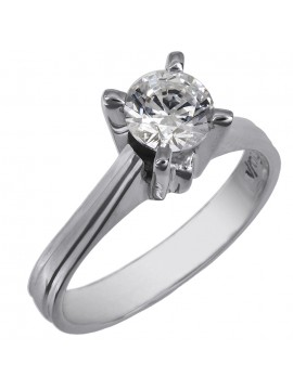 Λευκόχρυσο μονόπετρο με πέτρα Topaz Κ14 D025743 D025743