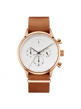 Ανδρικό ρολόι Tylor Fly High Brown Leather Strap TLAE004 TLAE004