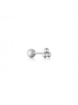 Σκουλαρίκι ασημένιο Ania Haie 925 Triple Ball Barbell E035-03H E035-03H