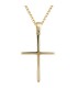 Χρυσός 14K Σταυρός με καδένα D012313C D012313C