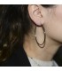 Κρίκοι από χρυσό Κ14 με διάμετρο 5 εκατοστά D001041 D001041