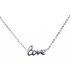 Γυναικείο κολιέ Love λευκόχρυσο 9 Καρατίων D020516 D020516