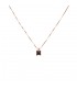 Ροζ gold κολιέ με μαύρο διαμάντι Κ18 D027027 D027027