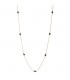 Γυναικείο κολιέ χρυσό 18Κ ροζάριο με black diamonds D032179 D032179