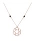 Κολιέ ροζ gold 14Κ γυναικείο Star of Love D035611 D035611