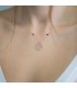 Κολιέ ροζ gold 14Κ γυναικείο Star of Love D035611 D035611