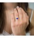Δαχτυλίδι επίχρυσο 925 με πέτρα Lapis Lazuli D037090 D037090