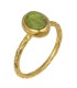 Γυναικείο επίχρυσο 925 δαχτυλίδι Oval Peridot D037092 D037092