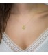 Κολιέ γυναικείο επίχρυσο 925 με πέτρα Peridot D037104 D037104