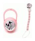 Θήκη και πιπιλοπιάστρα Disney Minnie σε ροζ χρώμα VL/D369-RA VL/D369-RA